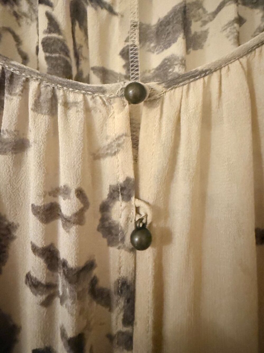 [NWOT] Club Monaco 100% Silk Lined Abstract Print Drawstring Dress - Size 2